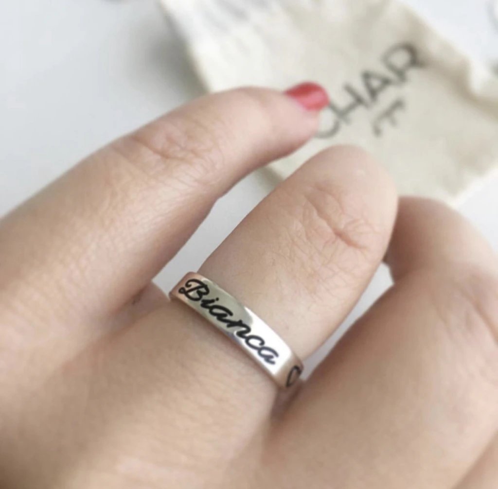 Anillo Cinta Grabado - Image 2