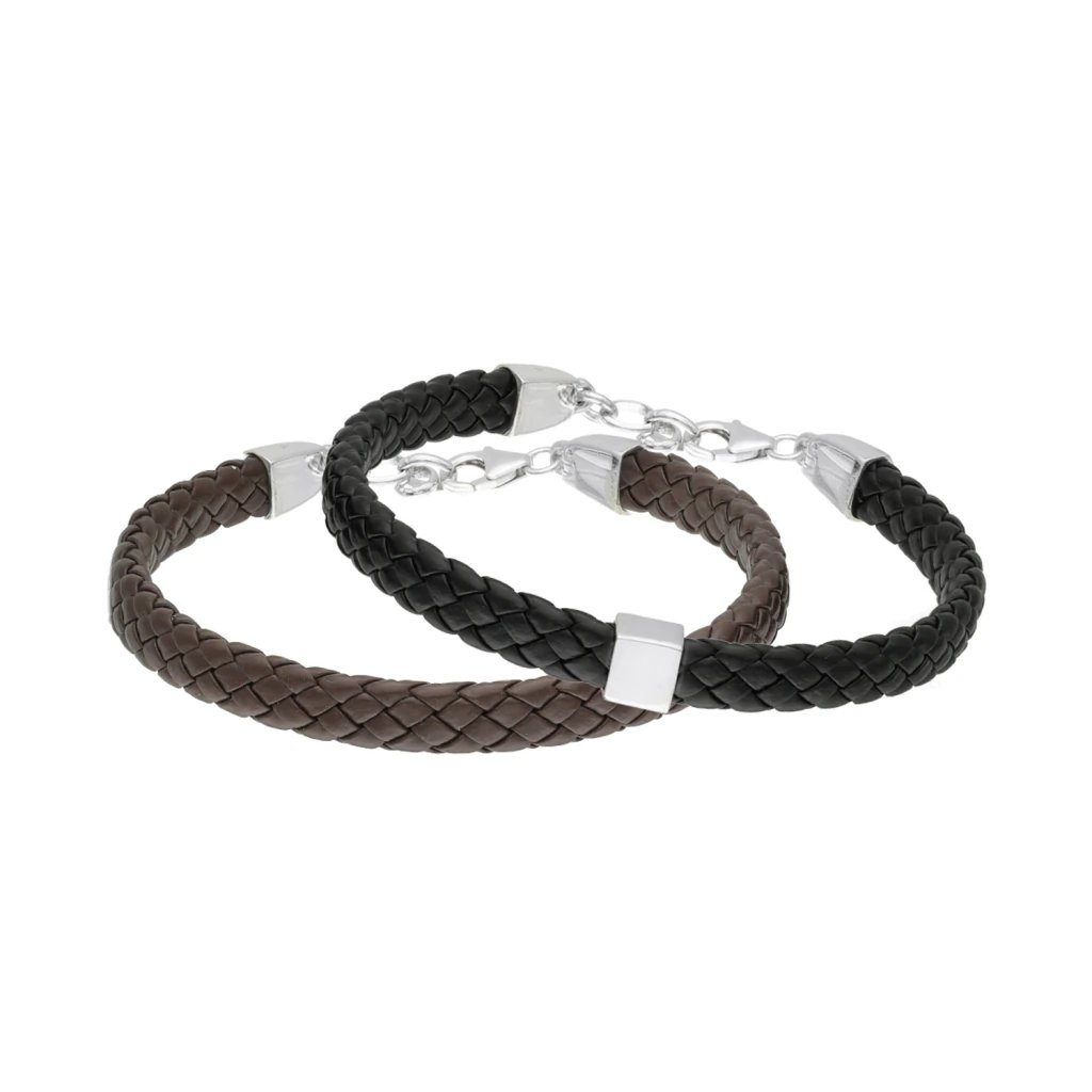 Pulsera Hombre Simil Cuero + Dije - Image 3
