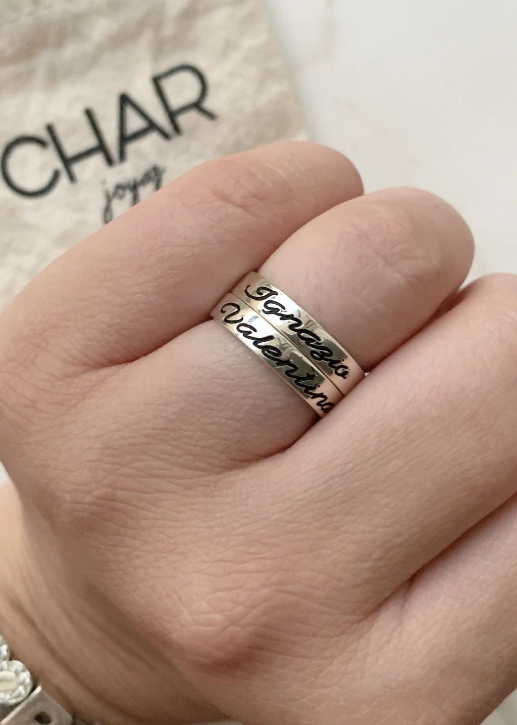 Anillo Cinta Grabado