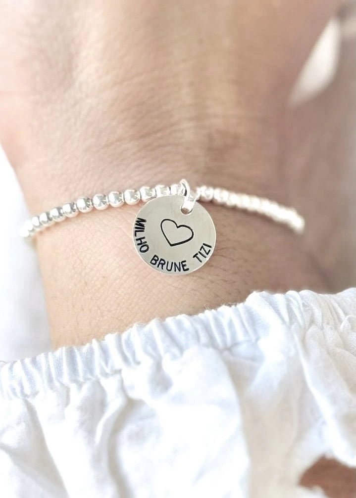 Pulsera Bolitas + Medalla